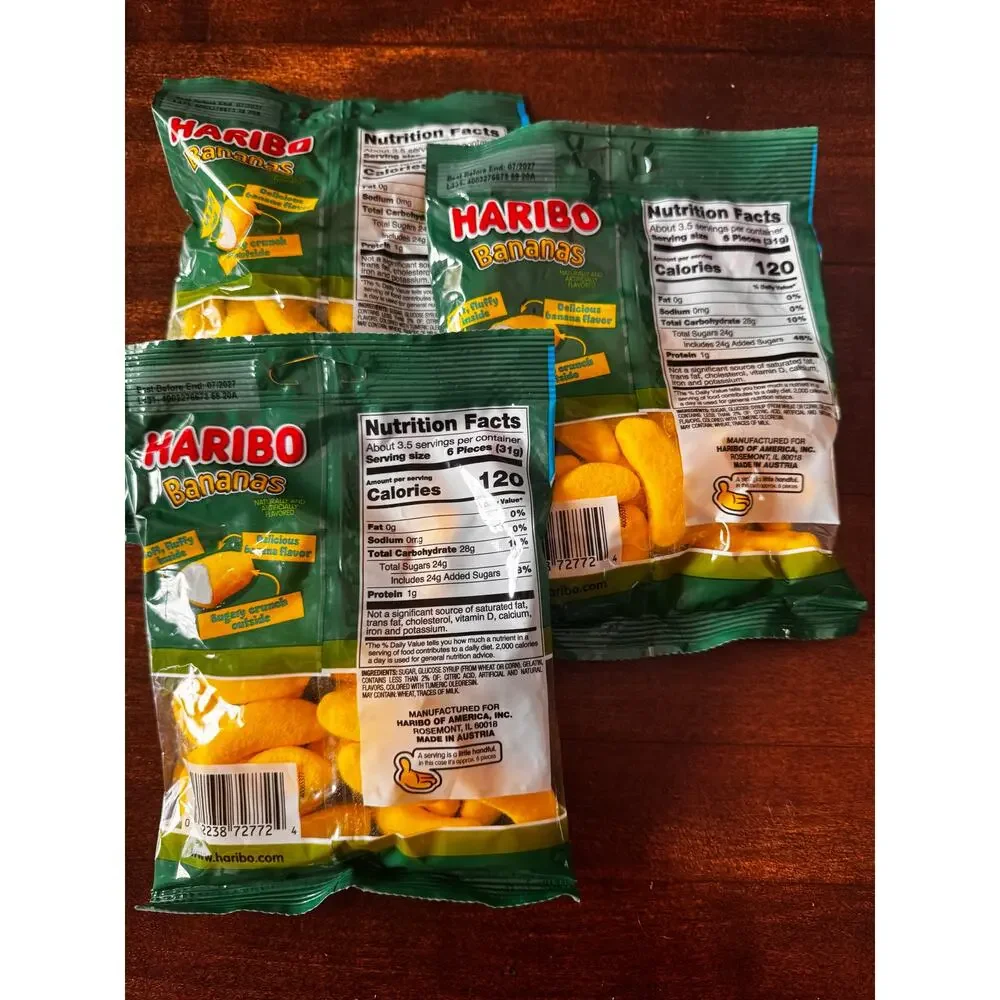 *NEW*- Haribo BANANAS Gummi Candy-